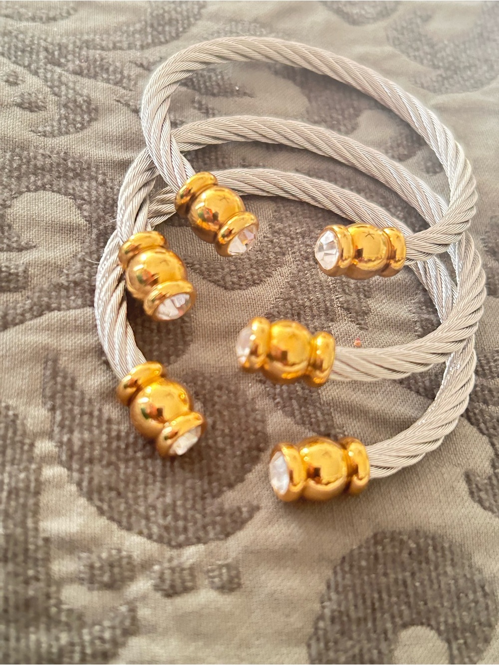 Silver and Gold Tone Bracelets